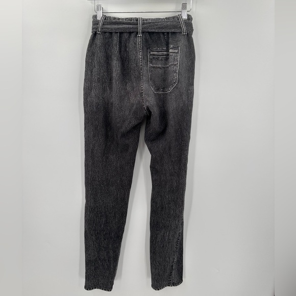 Rag & Bone Miramar Mia Sweatpants Jeans Straight Leg Black Magic XXS - Picture 4 of 5